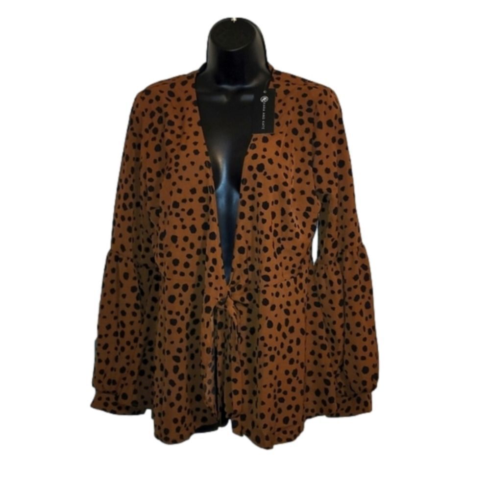 NWT Leopard Blouse